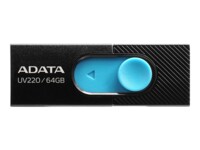ADATA UV220 64GB USB 2.0 USB stick Sort Blå