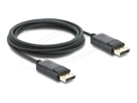 Delock DisplayPort kabel 1m Sort