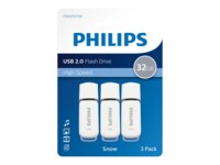 Philips FM32FD70E Snow edition 2.0 32GB USB 2.0 USB stick Hvid