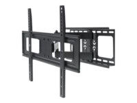 Manhattan TV & Monitor Mount, Wall, Full Motion, 1 screen, Screen Sizes: 37-65', Black, VESA 200x200 to 600x400, Max 50kg, LFD, Tilt & Swivel with 3 Pivots, Lifetime Warranty