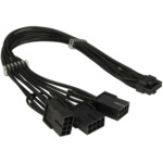AC Adapter GPU-02 (12+4pin) auf 3x8pin PCIe, 34cm