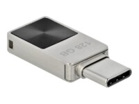 DeLOCK Mini Memory Stick 128GB USB-C 3.2 Gen 1 USB stick Sort Sølv