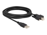 Delock USB-kabel 3m Sort