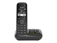 Gigaset A690A Duo Trådløs telefon Ingen nummervisning Sort