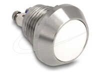 DeLOCK Trykknap Sølv Hvid