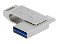 DeLOCK 64GB USB 3.2 Gen 1 / USB-C USB stick Sølv