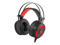 Natec Genesis Neon 360 Kablet Høretelefoner Sort Rød