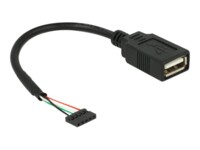 Delock USB intern til ekstern adapter 15cm Sort