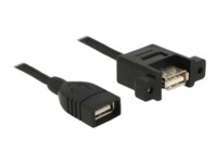 Delock USB-kabel 50cm Sort