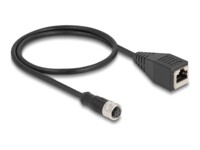 DeLOCK CAT 5e S/FTP 50cm Netværkskabel Sort