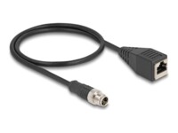 DeLOCK CAT 5e S/FTP 50cm Netværkskabel Sort