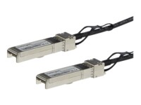 StarTech.com MSA Uncoded Compatible 0.5m 10G SFP to SFP Direct Attach Cable - 10 GbE SFP Copper DAC 10 Gbps Low Power Passive Twinax Dobbelt-axial 50cm 10GBase-kabel til direkte påsætning Sort