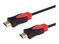 SAVIO HDMI han -> HDMI han 4096 x 2160 - 60 Hz 7.5 m Sort