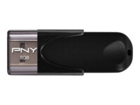 PNY Attaché 4 8GB USB 2.0 USB stick Sort