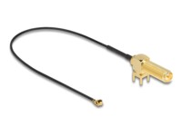 DeLOCK Koaksial 25cm Antennekabel Sort