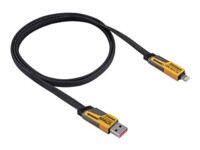 Akyga USB Type-C kabel 1m Sort Grå Gul