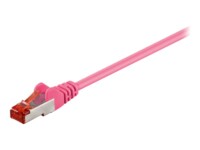 goobay CAT 6 SFTP, PiMF 2m Netværkskabel Magenta