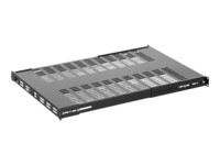 StarTech.com Server Rack Shelf - 1U - Adjustable Mount Depth - Heavy Duty Rackhylde Sort