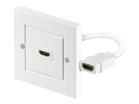 goobay HDMI vægplade Hvid