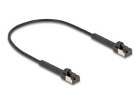 DeLOCK CAT 6a U/FTP 25cm Patchkabel Sort