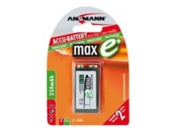 ANSMANN maxE 9V Batterier til generelt brug (genopladelige) 250mAh
