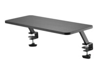 StarTech.com Monitor Riser Stand - Clamp-on Monitor Shelf for Desk - Extra Wide 25.6' (65 cm) For up to 34' Monitors - Black (MNRISERCLMP) Monteringssæt Monitor Op til 32'