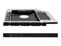 Qoltec Ramme Sort Sølv