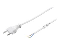 goobay Strømkabel 1.5m Hvid