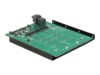 DeLOCK Ramme Sort Grøn 3.5' to 2 x M.2/ SFF