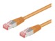 Goobay CAT 6 S/FTP CU 1m Orange