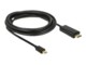 Delock Videoadapterkabel 3m Sort