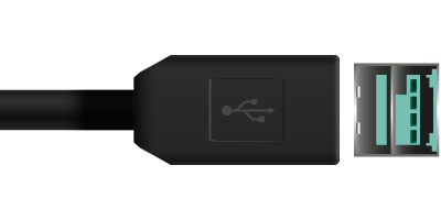 Kabel ende: USB Pluspower Female