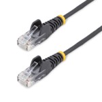 StarTech.com 10m Black Slim CAT6 Ethernet Cable, Snagless, 28AWG, LSZH CAT 5/5e/6 Ikke afskærmet parsnoet (UTP) 10m Patchkabel Sort