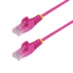 StarTech.com 50cm Pink Slim CAT6 Ethernet Cable, Snagless, 28AWG, LSZH CAT 5/5e/6 Ikke afskærmet parsnoet (UTP) 50cm Patchkabel Pink