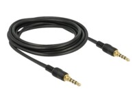 Delock Audiokabel 3m Sort