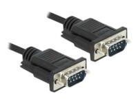 Delock Serielt kabel 2m Sort