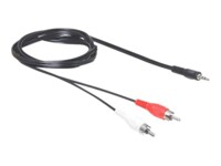 Delock Audiokabel 10m Sort