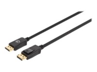 Manhattan 20 pin DisplayPort han -> 20 pin DisplayPort han 1 m Sort