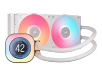CORSAIR iCUE Link TITAN 240 RX LCD kølesystem 1-pack Hvid 120 mm