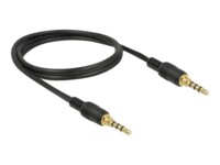 Delock Audiokabel 1m Sort