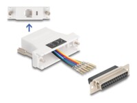 DeLOCK Assembly Kit Seriel adapter Hvid