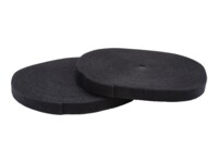 StarTech.com 100ft. Hook and Loop Roll - Cut-to-Size Reusable Cable Ties - Bulk Industrial Wire Fastener Tape - Adjustable Fabric Wraps - Black (HKLP100) 30.4m Sort