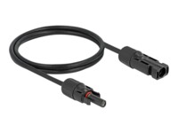 Delock Solkabel 1m Sort