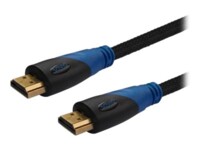 SAVIO CL-02 HDMI-kabel med Ethernet 1.5m Sort Blå