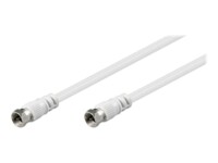 goobay Antennekabel Dobbelt afskærmet 10m Hvid Hvid