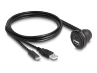 Delock USB-kabel 1m Sort