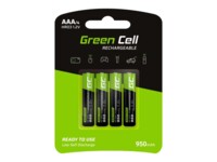 Green Cell AAA type Batterier til generelt brug (genopladelige) 950mAh 4