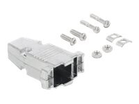 Delock D-Sub 9 Metal Housing Sølv