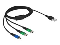 Delock USB Type-C kabel 1m Sort