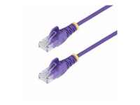 StarTech.com 2.5m Purple Slim CAT6 Ethernet Cable, Snagless, 28AWG, LSZH CAT 5/5e/6 Ikke afskærmet parsnoet (UTP) 2.5m Patchkabel Purple